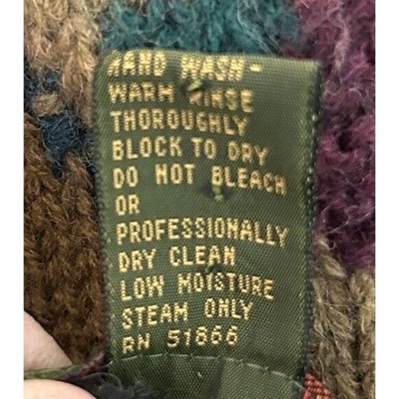 Boston Traders Limited Edition Hand Knitted Wool Men’s Medium Vintage Sweater - Picture 4 of 4